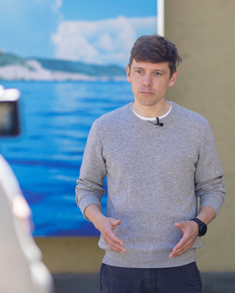 Christian Steinau bei der Arbeit